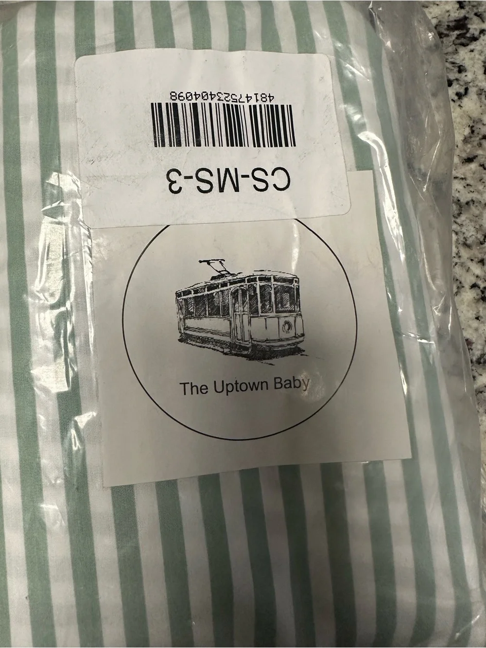 TWO The Uptown Baby Sage Green Vine 100% Cotton Percale Crib Sheet NIP Classic